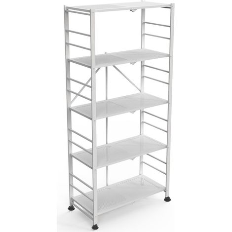Scaffali Minori, 5 Ripiani, Peso Supportato 40 kg, 71x38x156h cm Bianco