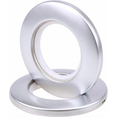 50 anneaux ronds pour tringle à rideaux, œillets en plastique, diamètre intérieur 42 mm, pour rideaux de fenêtre, de vestiaire ou de porte. (1/4)