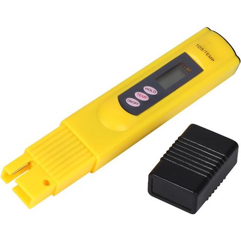 Stylo Testeur de Qualité d’Eau LCD avec Mesure TDS 0‑9999 ppm et Température – Pour Filtres, Purificateurs et Contrôle de Pureté