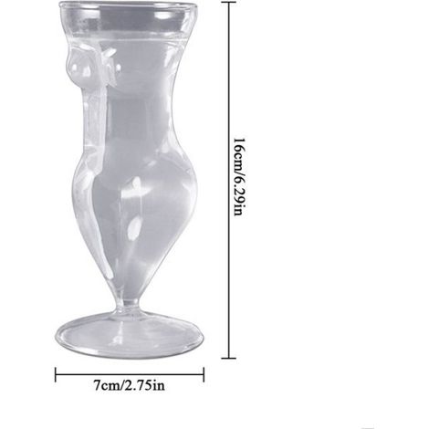 Verre À Cocktail - Silhouette Féminine - Cristal Borosilicaté - Pour Soirées Et Apéritifs - 1 Pièce (1/5)