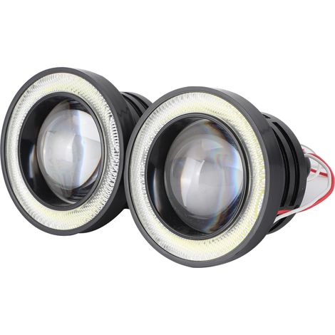 Phare antibrouillard LED 3 pouces œil d'ange, haute luminosité IP65 étanche 12V universel pour voiture (1/5)