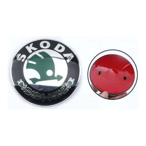 Skoda 3U0853621B MEL Badge emblème Logo Plaque Rabat frontal (1/2)