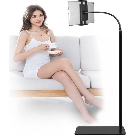Support métal rotatif 360° Support flexible col de cygne Pour iPad Mini, Air, Pro, smartphones et tablettes (4,5 à 12,9 pouces) (1/5)