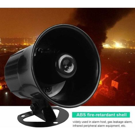 HautParleur Sirne d'Alarme 120dB DC 12V Avertisseur Sonore pour Intrieur et Extrieur (1/4)