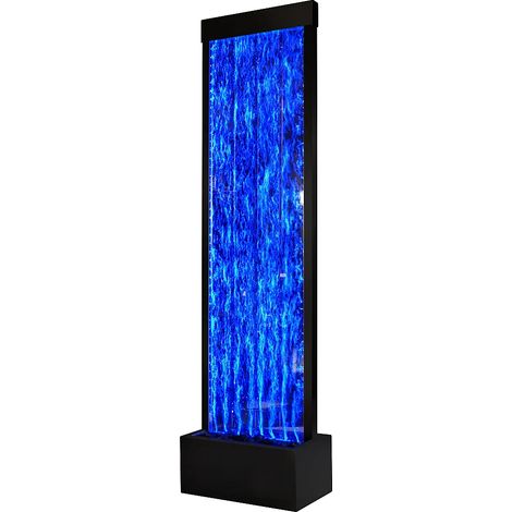 Parete di bolle d'acqua LED che cambiano colore H. 150 cm Nero - BLENNIE