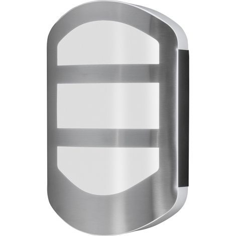 OSRAM ENDURA Style Plate Wall applique murale en acier inoxydable avec lumière indirecte, luminaire extérieur LED fonctionnel, protection IP44, pour éclairage d'entrée et façades (1/5)
