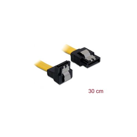 Cable SATA 30cm Acodado Metal