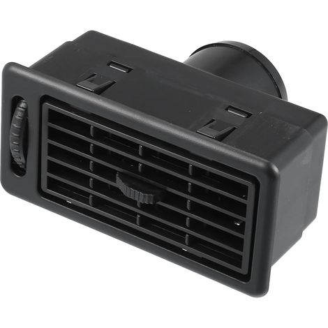 Sortie D'Air Conditionné Noire 1pc Pour Camping-Car En ABS Pour Bus, Bateau, Yacht, Caravane, Taille: 10.5x4.7 Cm, 11.8x5.8 Cm, Diamètre: 4 Cm, Silencieux, Facile À Installer (1/5)