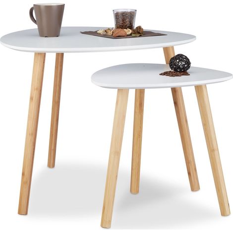 Juego de mesa de comedor de 2 piezas en diseno escandinavo