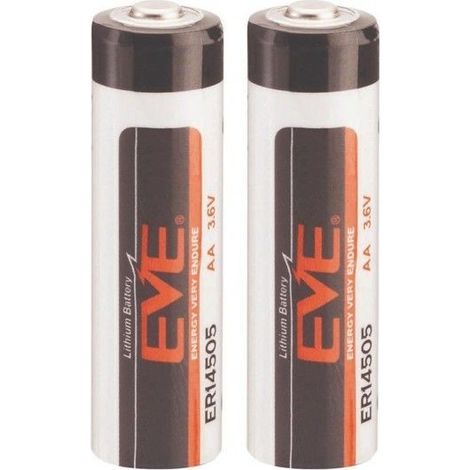 .2 Pile Lithium 3,6V(14500) 2600mAh AA LS14505 EVE.