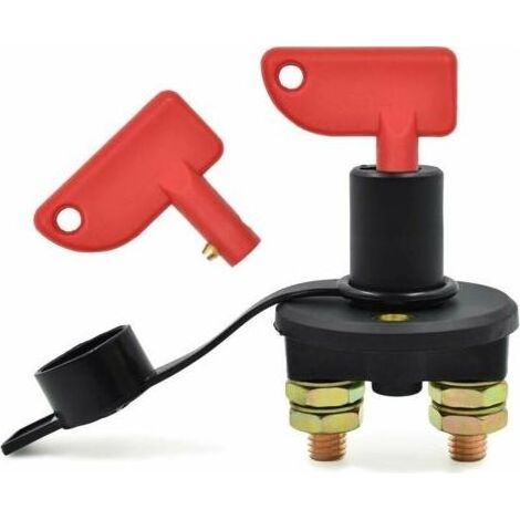 Batterietrennschalter für Autos, 12/24-V-Batterietrennschalter, 500-A-Not-Aus-Schalter für Autos, Lkw und Boote (1/5)