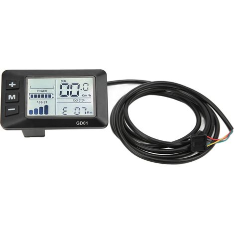 Écran LCD pour vélo électrique, accessoires de modification pour batterie lithium 36V/48V, connecteur standard (1/5)