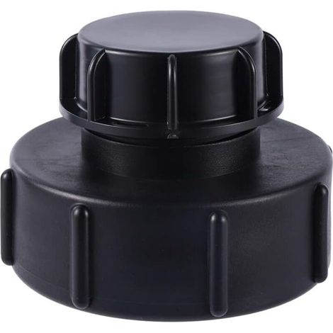 IBC Adaptateur S100x8 à Réduction S60x6 Filetage Grossier avec Bouchon Cuve Adaptateur de Réservoir IBC Adaptateur Robinet Tuyau Arrosage pour Vanne de Baril de Réservoir d'eau de Pluie H761