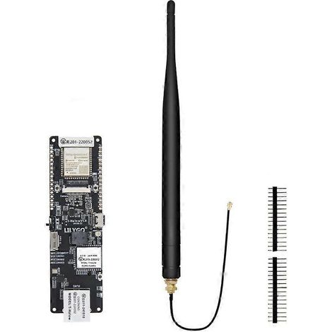 LILYGO T-Halow ESP32-S3 Ethernet-Entwicklungsboard mit WLAN und Bluetooth sowie 18650-Akkuhalter [902–928 MHz] 915 MHz (1/5)