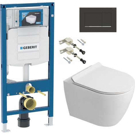 Duofix WC-Set Vorwandelement + Wand-WC spülrandlos Ceramia PixL mit SoftClose-Sitz + Platte (GECEPXWT07-IN)