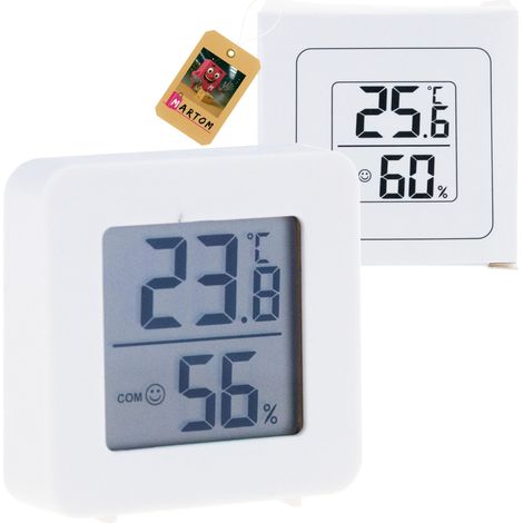 TG77667 Digitales Raumthermometer Elektronisches Hygrometer Luftfeuchtigkeitsmesser Smiley-Gesicht Batterie (1/5)