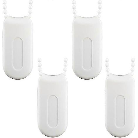 Lot de 4 poids pour cordon de rideau, accessoires pour stores en plastique blanc, poignées, cordon, poids de rechange, chaînette de lestage pour stores enrouleurs. (1/5)