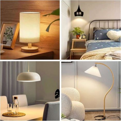 Adaptateur Douille E27 vers E14 - Compatible LED Incandescent Halogène CFL - 200 W - 0-250 V - Lot de 2 (1/5)