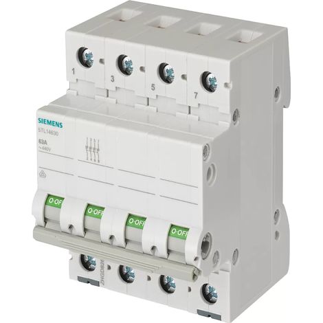Modularer Lasttrennschalter 63A 4P 400V 5TL1463-0 (1/2)