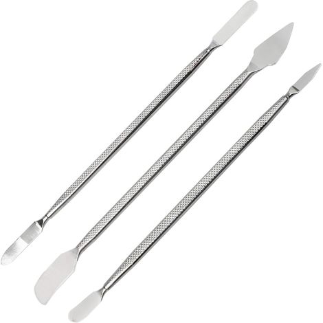 Métal Spudger Set,3 Pièces Outils de Démontage D'ouverture de Spudger en Métal a Double Extrémité Kit d'outils de Réparation de Téléphone Portable/IPad/Tablette/Ordinateur Portable (1/5)