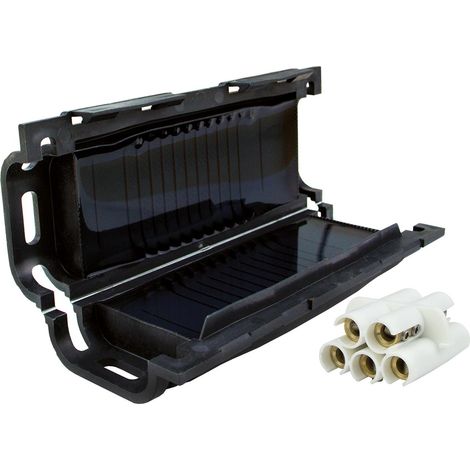 Michaud – Boîte gel jonction 5x16mm² – Capacité 3-5x6-16mm² – Dimensions 180x69x40mm – Protection isolation étanchéité BT 1kV