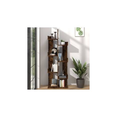 Bibliothèque 48x25,5x140 Chêne fumé Bois d'ingénierie (1/5)