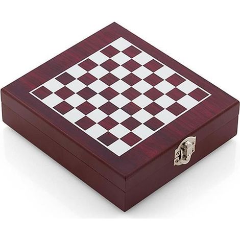 Oramics 2 en 1 d'accessoires pour le vin et jeu d'échecs Boîte  pour les amateurs de vin et Sommeliers  Boîte en bois avec
