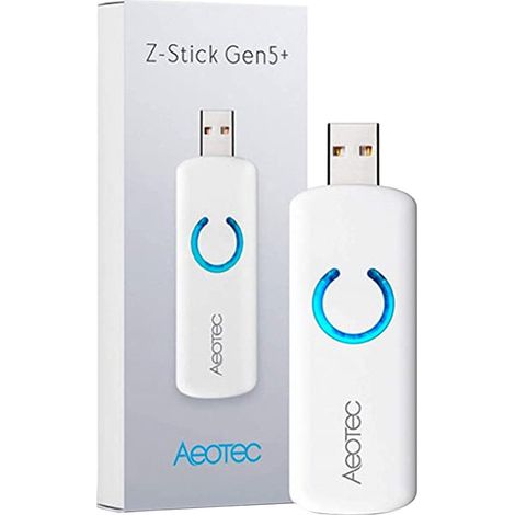 Aeotec Z-Stick – USB-Adapter mit Akku Gen5+, Z-Wave Plus Gen5+ Z-Stick – USB-Adapter mit Akku Weiß