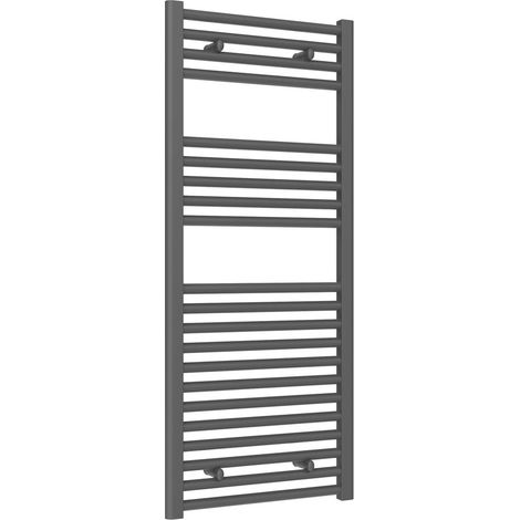 Reina Diva Anthracite Electric Towel Rail 1200mm High x 500mm Wide (+ Anthracite On/Off Touch Element) (1/5)