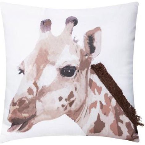Coussin Déco Girafe 39cm Naturel (1/3)