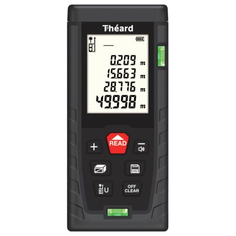Herramienta de medición electrónica theard lm50d 50 m memoria 30