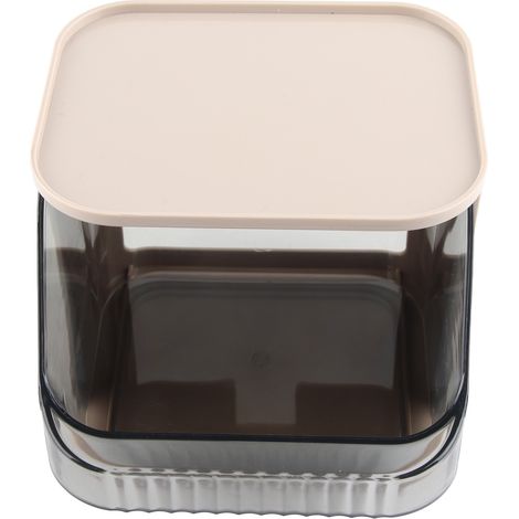 Multifunktionaler, transparenter Schreibtisch-Organizer für Teebeutel und Kaffeekapseln [Acrylgrau] (1/5)