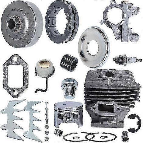Kit piston-cylindre 54 mm compatible avec tronçonneuse MS460 046. Pièces de rechange compatibles avec 11280201221 et pignon Tam. (1/4)