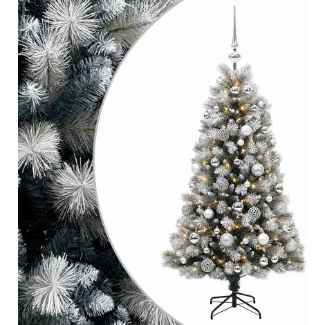 Künstlicher Weihnachtsbaum mit klappbaren Zweigen und Kugeln vidaXL (1/5)