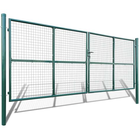 Maison Exclusive - Gartentor aus Maschengewebe 400x150 cm (1/4)