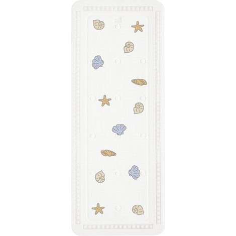 Kleine Wolke Wanneneinlage PVC Muscheln 36 x 92 cm weiß Badewanneneinlage/-matte (1/2)