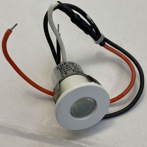 Trade Shop - MINI-LED-SPOTLIGHT 2 WATT EINBAU 3V-5V KALTLICHT 6500K LICHTPUNKTDURCHMESSER 20MM -