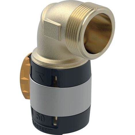 Geberit 620505001 Coude de transition FlowFit 90° avec filetage mâle (1/3)
