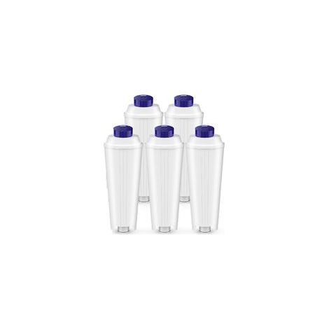 Set di 5 filtri per l'acqua, compatibile con le macchine da caffè delle serie DLSC002, ECAM, ETAM, EC680 e EC800. Filtro per caffè, filtro anticalcare per addolcire l'acqua e ridurre il calcare. (1/4)