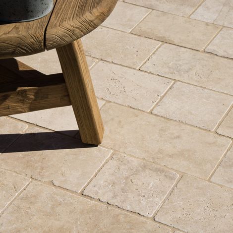 Pavé Travertin Beige Nuancé Longueur Libre x15,25x3 cm (vendu au m²) - RO'MA NATURE