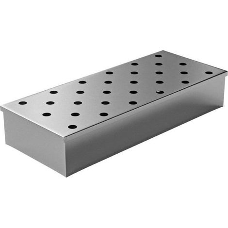 Fumoir Barbecue - 1 Pièce - Acier Inoxydable - Pour Copeaux De Bois - Gaz Et Charbon - 23 x 9 x 4 cm CASSETTE VHS (1/5)
