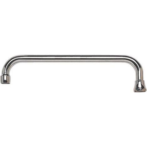 Bec - 300 mm - Rosca 20/27 mm - Acero Inoxidable Chapado en Cromo - Para Instalación Superior - 1 Unidad (1/5)