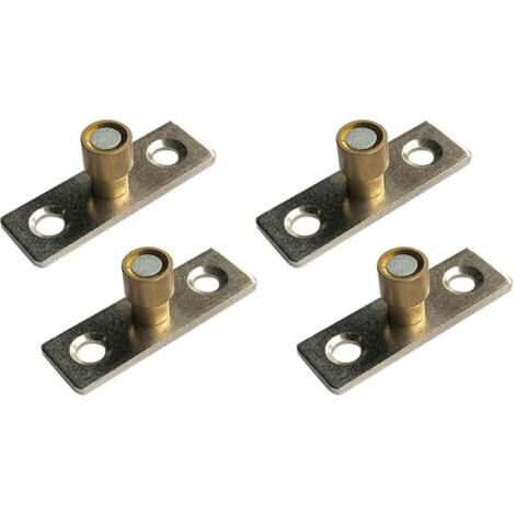 Set of 4 sliding door guides, 10 mm diameter, for kitchen cabinet doors, floor