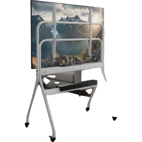 Chariot TV, Hauteur réglable, Design mobile, noir (1/2)