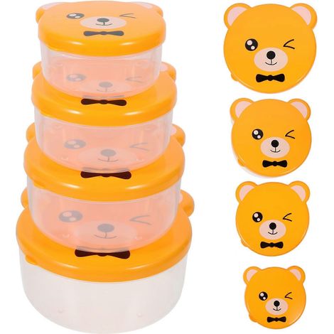 Boîte à bento portable et compacte pour le rangement des fruits, lot de 12 boîtes à lunch réutilisables pour enfants (1/5)