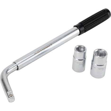 SS5324 Car Wheel Socket Wrench – Extendable Handle – Socket Sizes: 17 mm, 19 mm, 21 mm, 23 mm – Fits All Standard Vehicles MUMU (1/4)