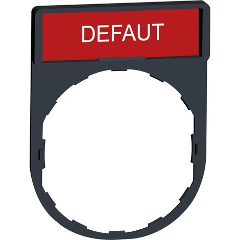 Harmony - porte-étiquette 30x40 + étiquette 'DEFAUT' 8x27 - blanc/rouge (ZBY2135) (1/5)