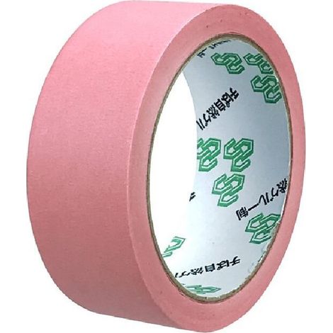 Un rouleau d'autocollants (roses) Ruban de masquage haute adhérence 35 mm x 20 m, inscriptible pour l'étanchéité de la peinture automobile, papier crépon décoratif, ruban adhésif facile à déchirer. (1/5)