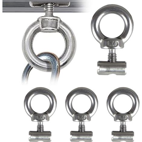 Portable Rv Awning, Rail Stoppers Lifting 10mm, with Eye Nut Fastener System, Lightweight Quality Design Unit, Easy Install Gear, Multipurpose End Stopper, for Rv Caravan Campervan Tent Awnings (1/5)