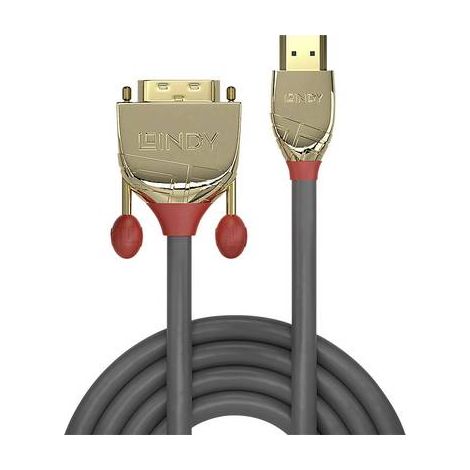 Câbles et adaptateurs audio vidéo LINDY 15m Gold HDMI to DVI-D-Cable HDMI to DVI-D 18+1 connector (1/3)
